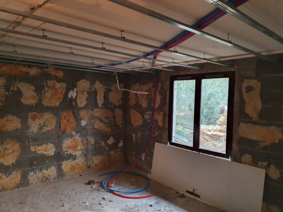 Création des réseaux d’évacuation d’une maison à Guéreins (01090)